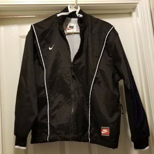 Nike Nylon Black White Mesh‎ Lined Jacket Women's M